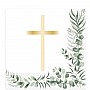 Botanical Celebration Cross Paper Napkins - 33cm Botanical Celebration Cross Paper Napkins - 33cm