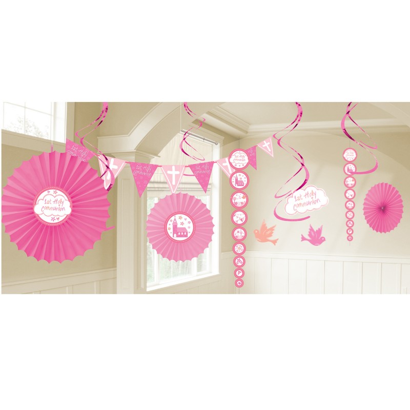 First Holy Communion Pink Decoration Kit First Holy Communion Pink Decoration Kit