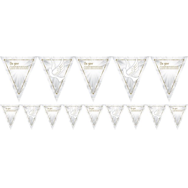 Confirmation Dove Bunting - 4m Confirmation Dove Bunting - 4m