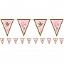 Pink First Holy Communion Pennant Banners - 4m