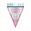 Pink First Holy Communion Foil Pennant Banners - 9ft