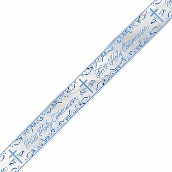 Communion Soft Blue Foil Banner 9ft