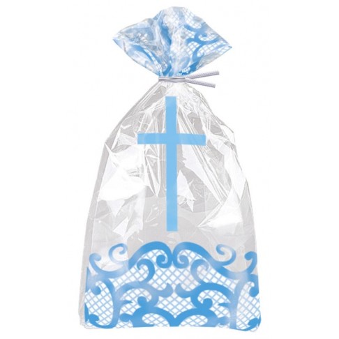Blue Radiant Cross Plastic Cello Bags (20ct) Blue Radiant Cross Plastic Cello Bags (20ct)