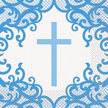 Blue Cross Luncheon Napkins 16ct   