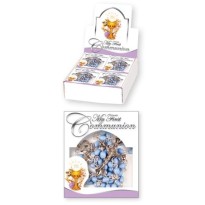 Blue Communion Rosary Beads