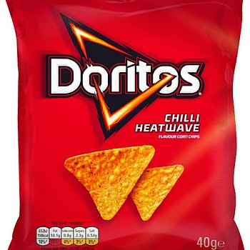 Doritos Chilli Heatwave Tortilla Chips (32 x 40g)