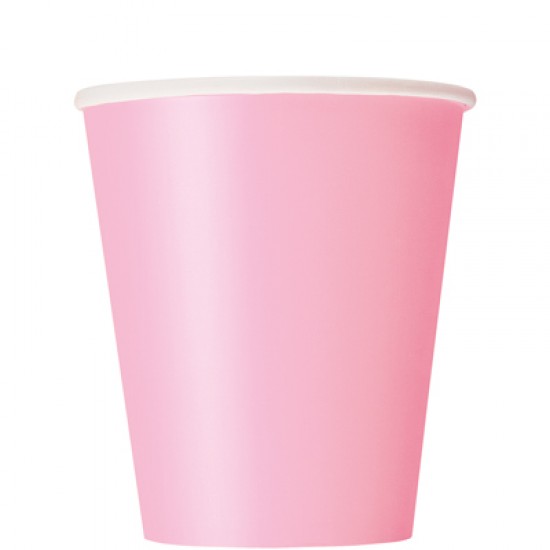 New Pink Paper Cups - 270ml (14pk)