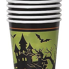 Halloween Haunted House 9Oz. Cups (8pk)
