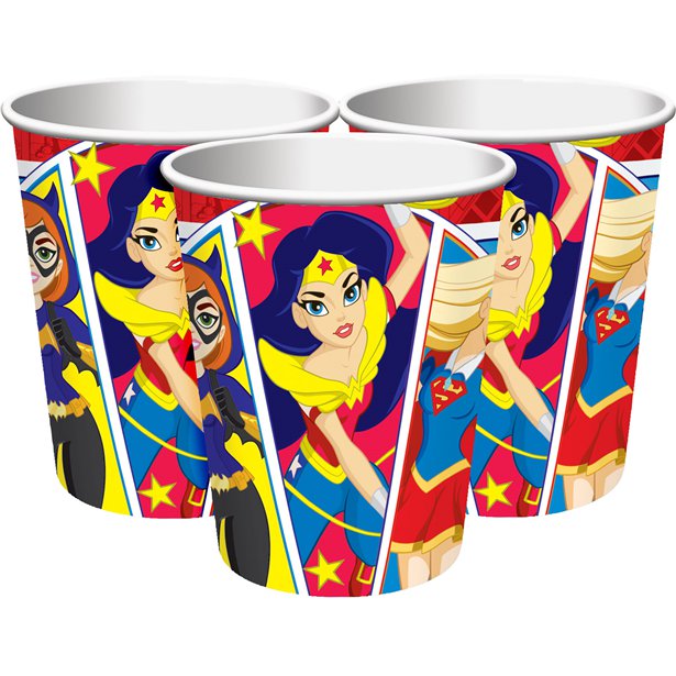 DC Super Hero Girls - 266ml Paper Party Cups (8pk)