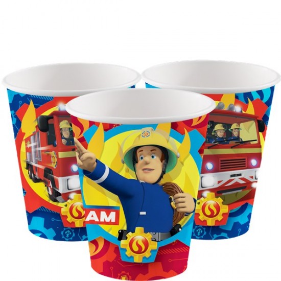 Fireman Sam - 266ml Paper Party Cup (8pk)