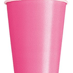 Hot Pink Paper Cups - 270ml (14pk)