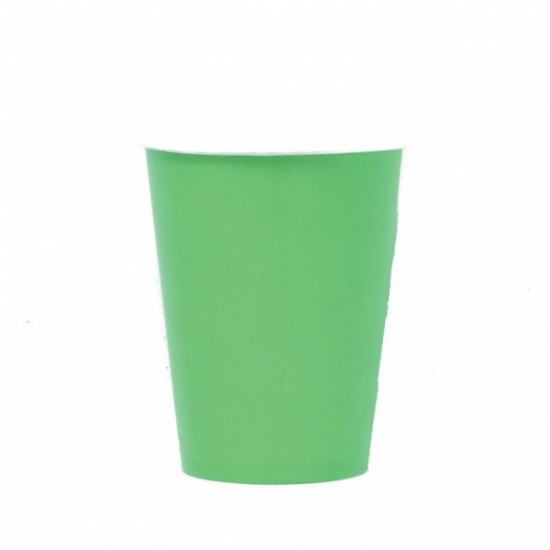 Kiwi Green Paper Cups - 266ml (8pk)