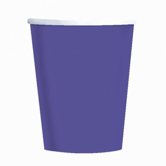 Purple Paper Cups - 270ml (14pk)