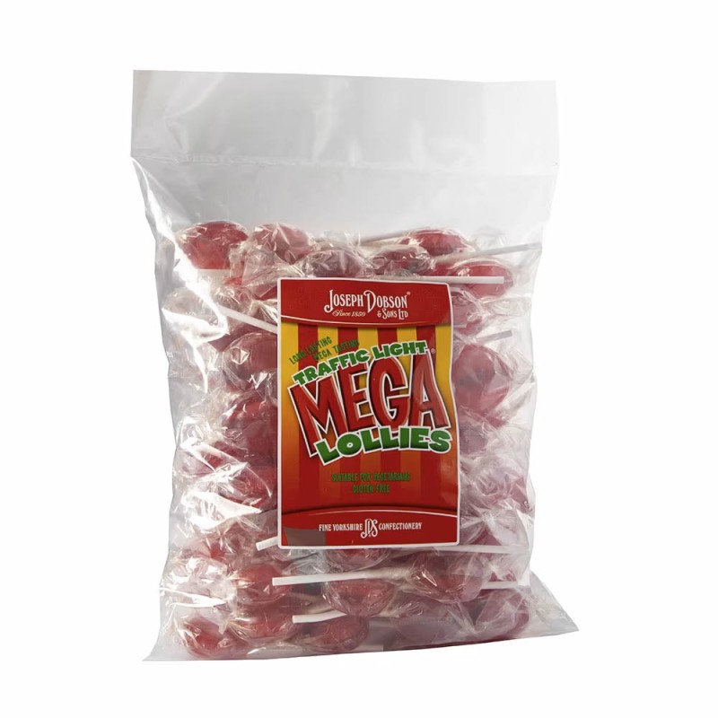 Dobsons Wrapped Traffic Light Mega Lollies 1.9kg