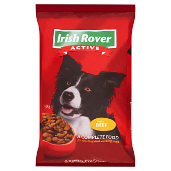 Irish Rover Active Complete Dog Food With Beef 15kg