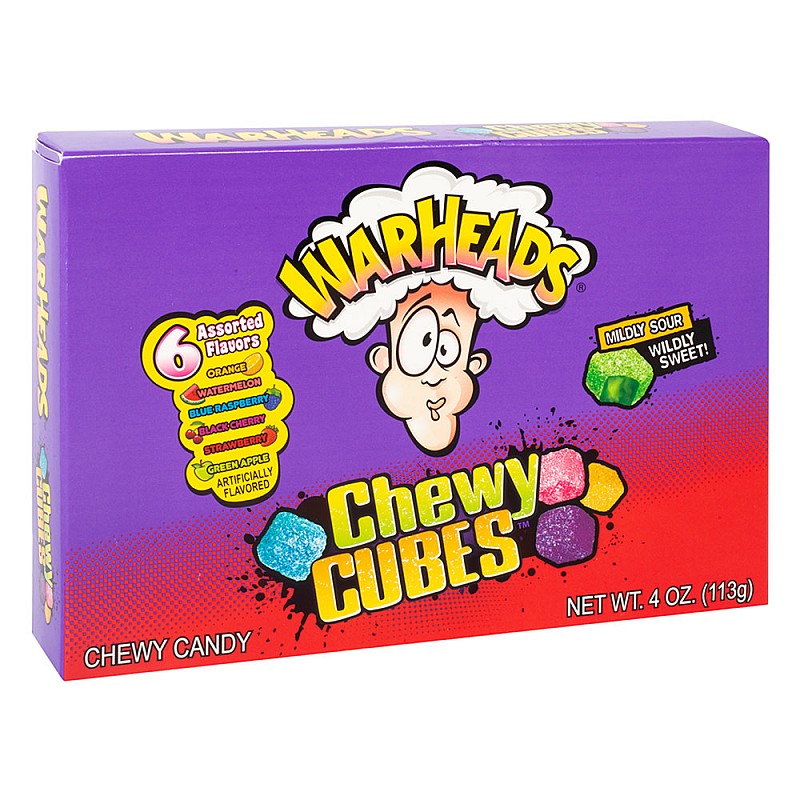 Warheads Cubes Theatre Box 113g Single