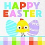 Colourful Easter Gingham Napkins 16ct