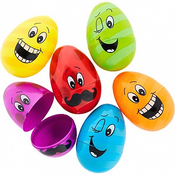 Large Funny Face Fillable Eggs - 8cm
