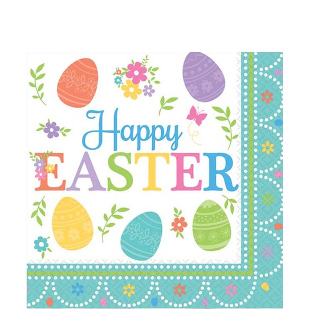 Lovely Easter Napkins - 2ply Paper - 33cm (16pk) Lovely Easter Napkins - 2ply Paper - 33cm (16pk)