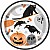Bats and Boos Halloween Paper Party Plates (8pk)