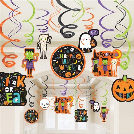 Halloween Hanging Swirl Decorations