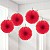 Apple Red Mini Fan Decorations