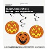 Pumpkin Hanging Swirl Decoration 26 L 3CT