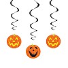 Pumpkin Hanging Swirl Decoration 26" L 3CT