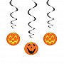 Pumpkin Hanging Swirl Decoration 26" L 3CT