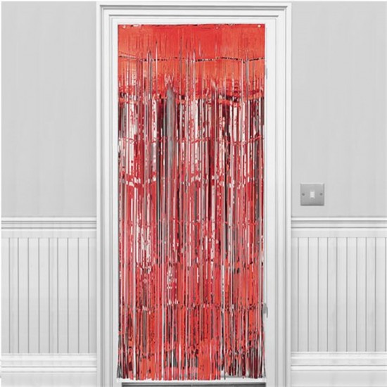 Red Foil Curtain - 2.4m