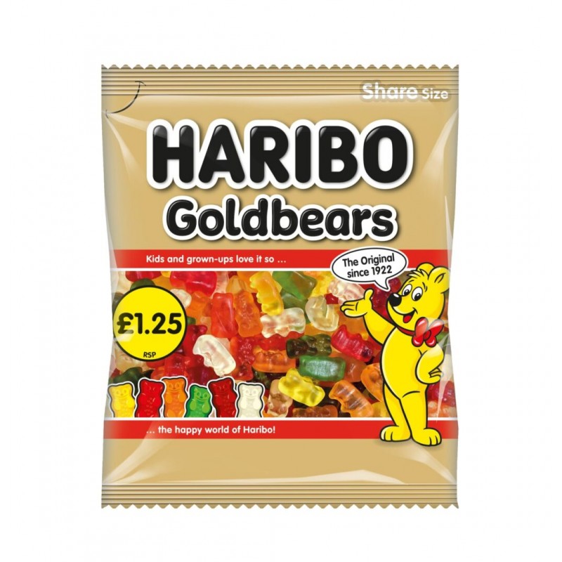 Haribo Gold Bears Share Bag Single 140g Haribo Gold Bears Share Bag Single 140g