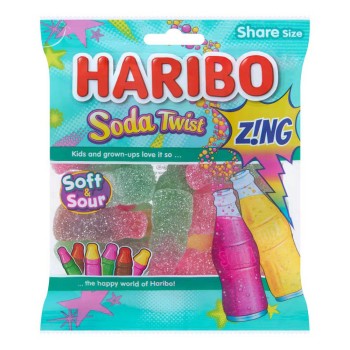 Haribo Soda Twist Share Bags (160g)