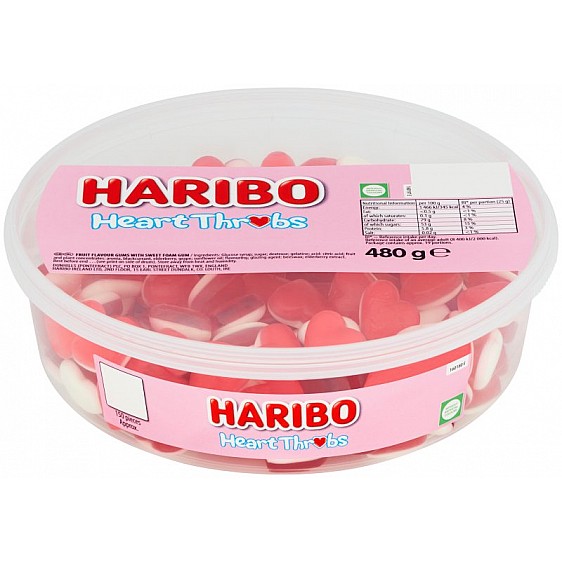 Haribo Heart Throbs (725g Tub) Haribo Heart Throbs (725g Tub)