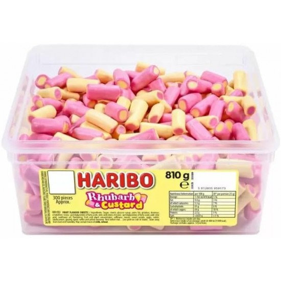 Haribo Rhubarb & Custard Tub