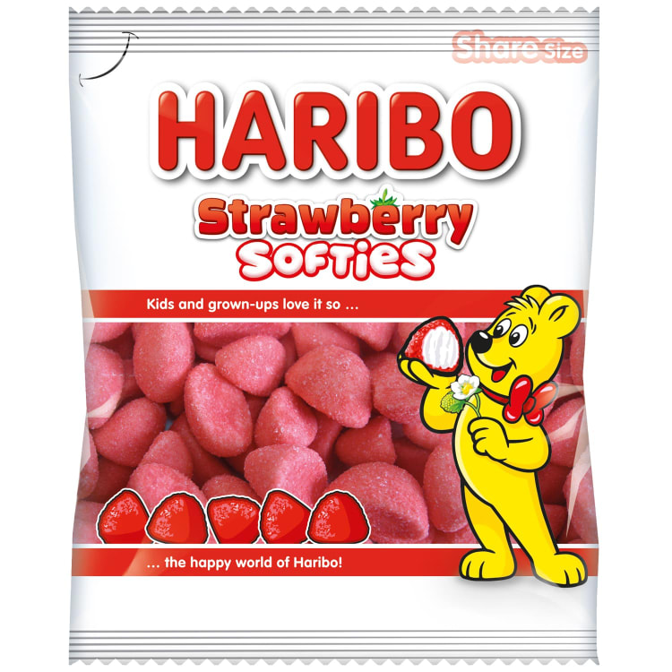 Haribo Strawberry Softies Single 140g Haribo Strawberry Softies Single 140g
