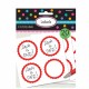 Apple Red Candy Buffet Scalloped Labels - 20pk