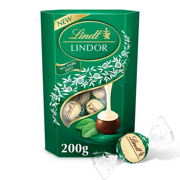 Lindt Lindor Dark Mint Truffles Cornet (200g) Lindt Lindor Dark Mint Truffles Cornet (200g)