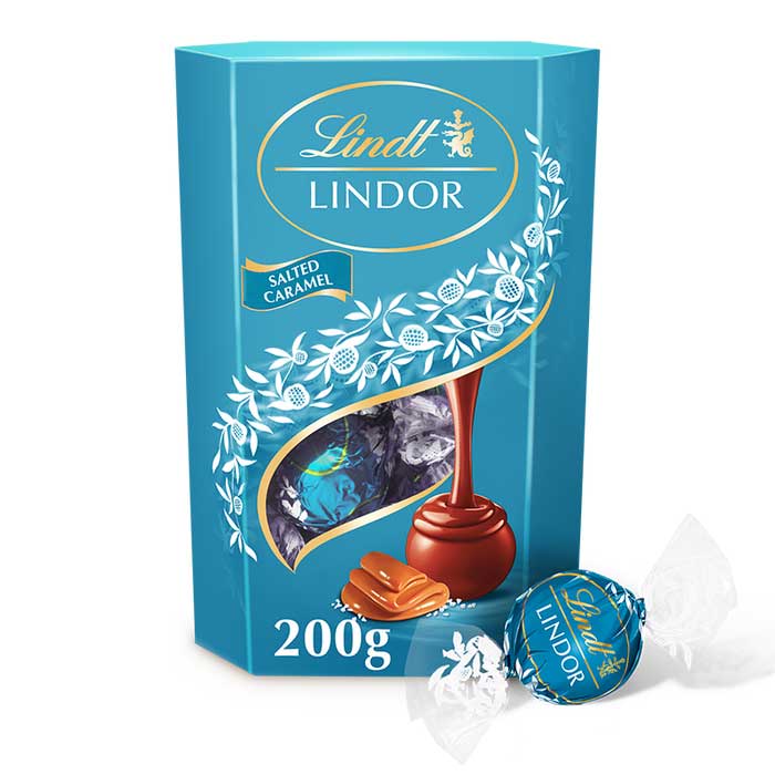 Lindt Lindor Sea Salted Milk Chocolate Cornet (200g) Lindt Lindor Sea Salted Milk Chocolate Cornet (200g)
