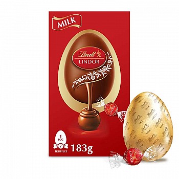 Lindor Lindt Milk Chocolate Easter Egg & Lindor Mini Eggs(183g)