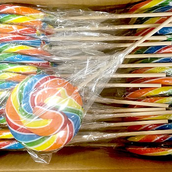 Large Rainbow Wheel Pop