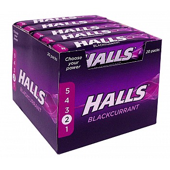 Halls Mentho-Lyptus Blackcurrant Halls Mentho-Lyptus Blackcurrant