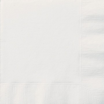 White Napkins - 33cm (20pk) White Napkins - 33cm (20pk)