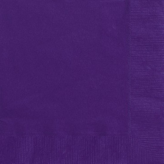 Purple Napkins - 33cm (20pk)