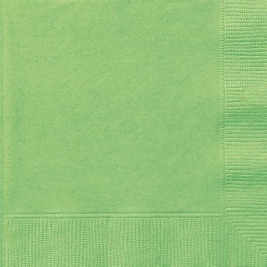 Lime Green Napkins - 33cm (20pk)