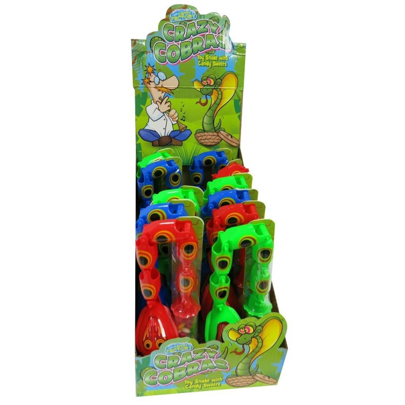 Factory Crazy Cobras Toy & Sweets 16g Factory Crazy Cobras Toy & Sweets 16g