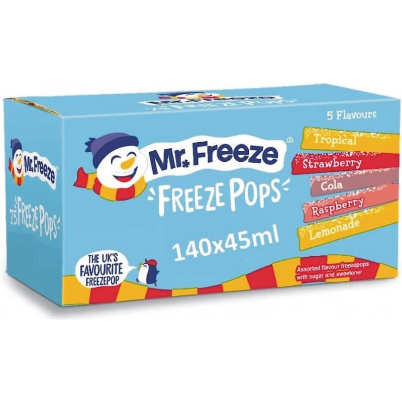 Mr. Freeze Ice Pops (140 x 45ml) Mr. Freeze Ice Pops (140 x 45ml)