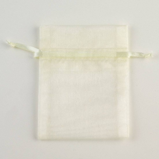 Pale Ivory Organza Bag – 3″ x 4″