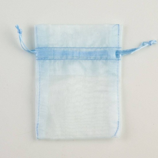 Pale Blue Organza Bag – 3″ x 4″