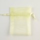 Lemon Yellow organza bags – 3″x4″ (7.5cm x 10cm) – pack of 10