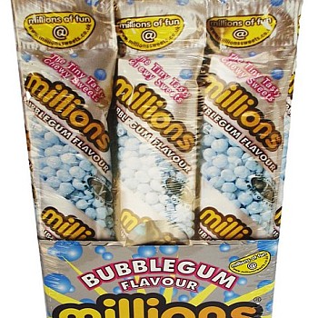 Millions Bubblegum Tubes 65g